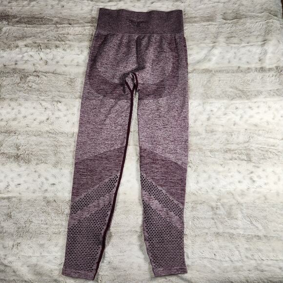 Victoria's Secret PINK Purple Marled Seamless Contour Mesh Cutout Leggings - S - Picture 2 of 8